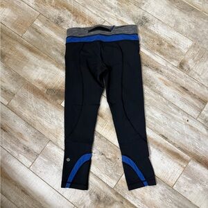 lululemon athletica Black and Blue Leggings